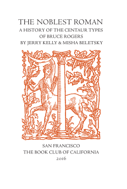 The NoblesT RomaN - The Book Club of California