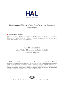 Fundamental Nature of the Fine-Structure Constant