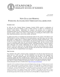 a copy of the PDF - New Zealand Merino Company