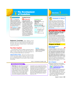 The Development of Feudalism - Mr. Gonzales` History Class