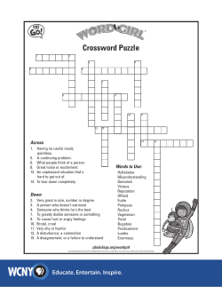 Crossword Puzzle
