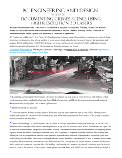 Crime Scene Flyer - BC Engineering and Design