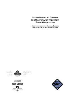 Solids Inventory Control for Wastewater Treatment Plant