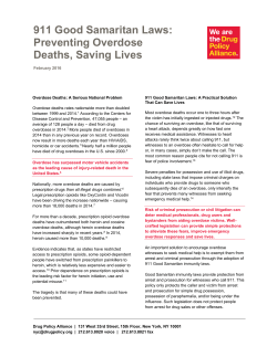 911 Good Samaritan Laws: Preventing