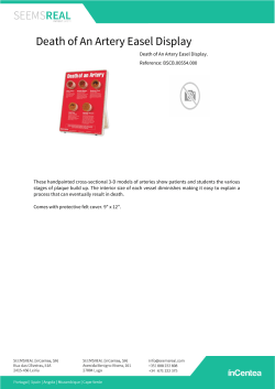 Death of An Artery Easel Display