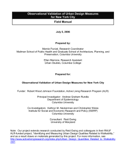 Urban Design Qualities - Active Living Research