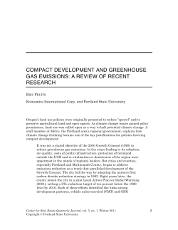 compact development and greenhouse gas emissions: a review of