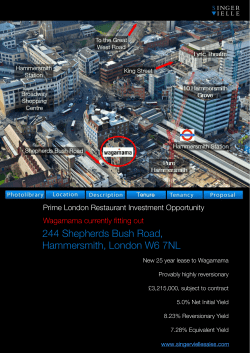 244 Shepherds Bush Road, Hammersmith, London