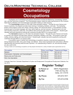 the Cosmetology Program Information and Gainful