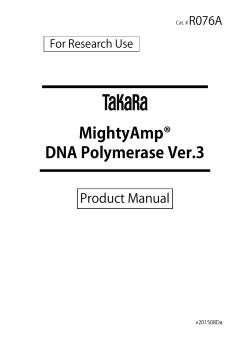 MightyAmp&reg; DNA Polymerase Ver.3