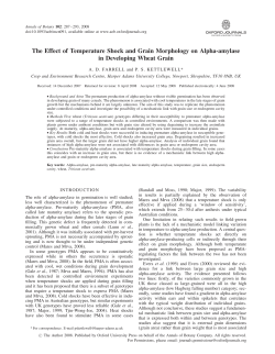 The Effect of Temperature Shock and Grain