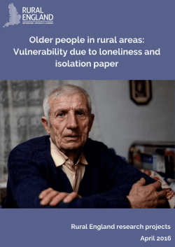 Isolation and Loneliness