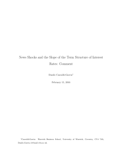 News Shocks and the Slope of the Term Structure