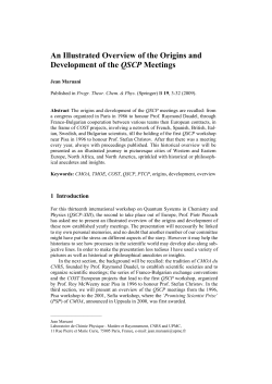 An Illustrated Overview of the Origins and - lcpmr