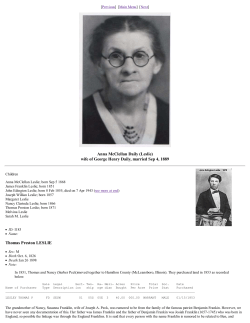 Leslie - Accuracy in Genesis