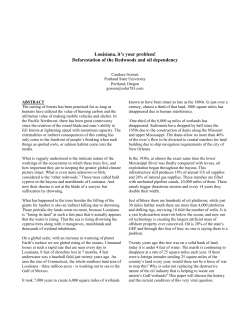 Louisiana, it`s your problem! Deforestation of the