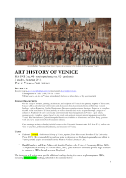 art history of venice