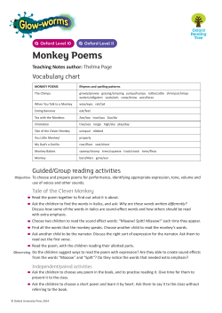Monkey Poems