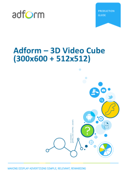 Adform – 3D Video Cube (300x600 + 512x512)