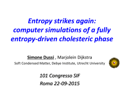 Entropy strikes again: computer simulations of a fully entropy