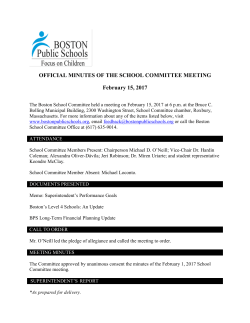 February 15, 2017 - Boston Public Schools