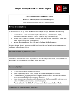 Campus Activity Board&mdash;S1 Event Report Event Description