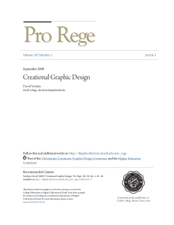 Creational Graphic Design - Digital Collections @ Dordt