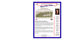 2013 Newsletter - City of St. Francis