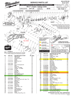 service parts list