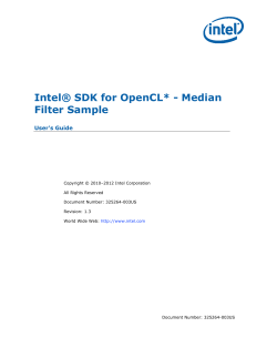 Intel&reg; SDK for OpenCL* - Median Filter Sample