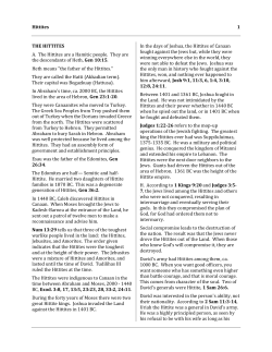 doctrine of the hittites
