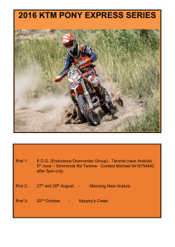 2016 ktm pony express series