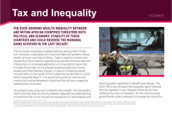 Tax and Inequality - Oxfam in Kenya