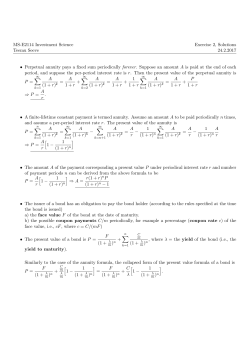 MS-E2114 Investment Science Teemu Seeve Exercise
