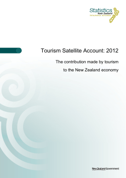 Tourism Satellite Account 2012