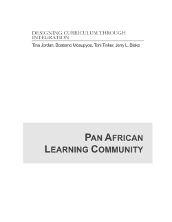 PAN AFRICAN LEARNING COMMUNITY