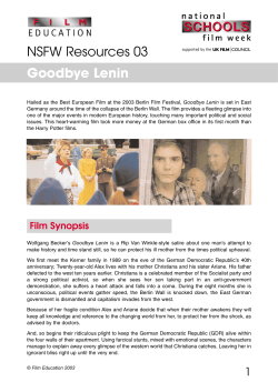 Good Bye Lenin! - Film Education