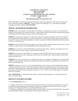 and The Freedom Trail Foundation