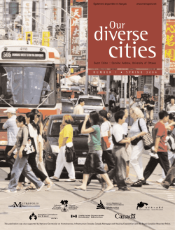 Our Diverse Cities - Metropolis Project
