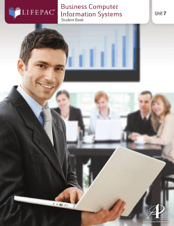 LIFEPAC Business Computer Information - HomeSchool