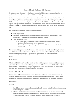 History of Prouds Electric Clocks and their Successors