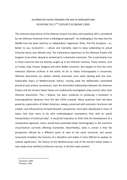 alternative paths towards the age of mercantilism