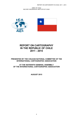 ARMY OF CHILE - International Cartographic Association