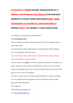 Comparison of gGrip strength measurements at 15 degrees and 35