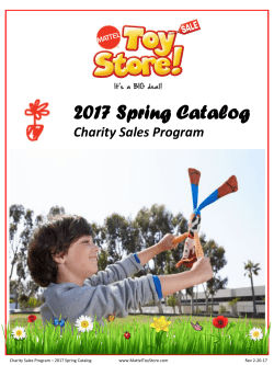 2017 Spring Catalog - matteltoystore.com