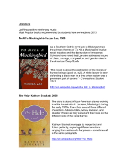 To Kill a Mockingbird- Harper Lee, 1960