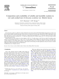 Composition and availability of soluble and