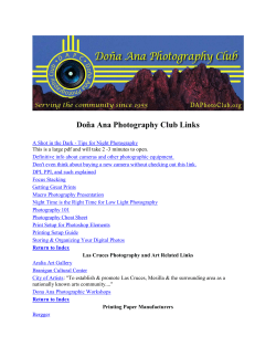 Do&ntilde;a Ana Photography Club Links