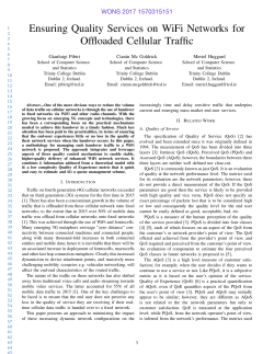 Ensuring Quality Services on WiFi Networks for