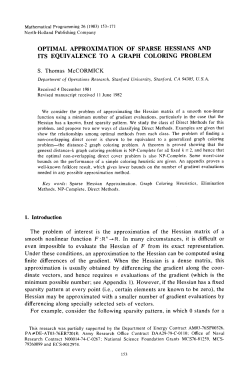 Optimal approximation of sparse hessians and its equivalence to a